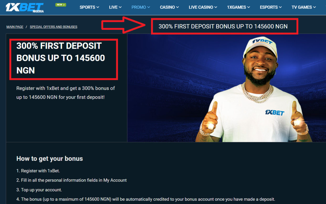 1xBet welcome bonus