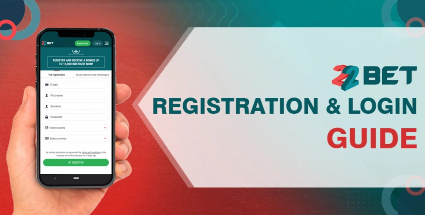 22Bet registration process